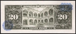 Mexiko, Zweite Republik (ab 1867), 20 Pesos 22/07/1970