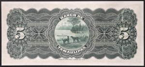 Messico, Seconda Repubblica (1867-data), 5 Pesos 1914