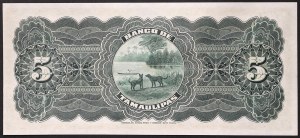 Mexiko, Zweite Republik (ab 1867), 5 Pesos 1914