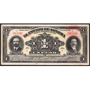 Mexiko, Druhá republika (1867-data), 1 peso 27/08/1913