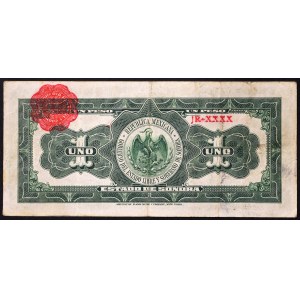 Mexico, Second Republic (1867-date), 1 Peso 27/08/1913