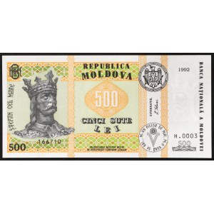 Moldavsko, republika (1992-dátum), 500 lei 1992 (1999)