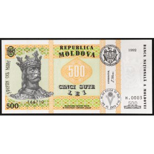 Moldavia, Repubblica (1992-data), 500 Lei 1992 (1999)