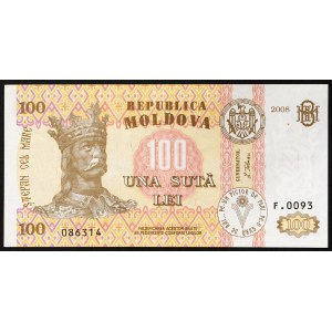 Mołdawia, Republika (od 1992 r.), 100 lei 2008 r.