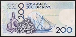 Marokko, Königreich, Hassan II (1381-1420 AH) (1962-1999 AD), 200 Dirhams 1987