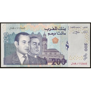 Mohammed VI (1420 AH-date) (1999 AD-date), 200 Dirhams 2002