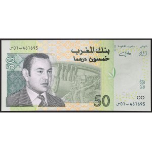 Mohammed VI (1420 AH-date) (1999 AD-date), 50 dirhamů 2002