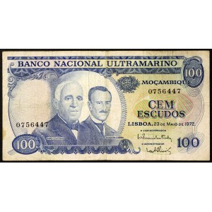 Mozambico, Amministrazione portoghese (1877-1975), 100 Escudos 23/05/1972