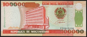 Mozambique, République (1975-date), 100.000 Meticais 1994