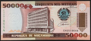 Mozambique, République (1975-date), 50.000 Meticais 1994