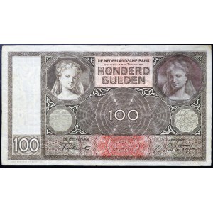 Holandia, Królestwo, Wilhelmina I (1890-1948), 100 Gulden 1942