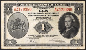 Indie Holenderskie, Królestwo Niderlandów (1817-1949), 1 Gulden 02/03/1943