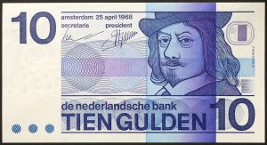 Pays-Bas, Royaume, Julianna (1948-1980), 10 Gulden 25/04/1968
