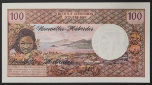 Neue Hebriden, französisch-britisches Kondominium (1906-1980), 100 Francs 1975