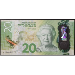 New Zealand, State (1907-date), 20 Dollars 2016