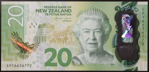 Nuova Zelanda, Stato (1907-data), 20 dollari 2016