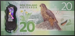 Nowa Zelandia, państwo (1907-data), 20 dolarów 2016