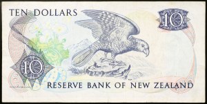 New Zealand, State (1907-date), 10 Dollars 1985-89