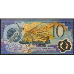 Nowa Zelandia, państwo (1907-data), 10 dolarów 2000