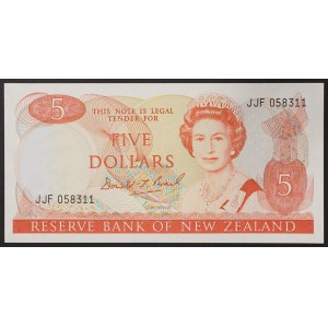 Nowa Zelandia, państwo (1907-data), 5 dolarów 1981-92