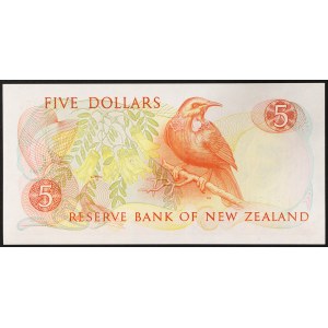 New Zealand, State (1907-date), 5 Dollars 1989-92