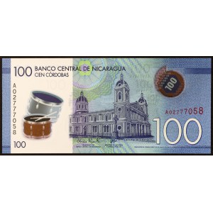 Nicaragua, Republic (1838-date), 100 Cordobas 26/10/2015
