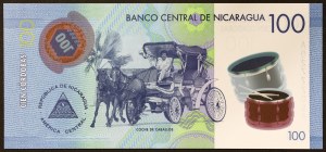Nicaragua, République (1838-date), 100 Cordobas 26/10/2015