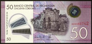 Nicaragua, Republik (ab 1838), 50 Cordobas 26/03/2014