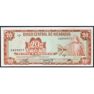 Nicaragua, République (1838-date), 20 Cordobas 1972