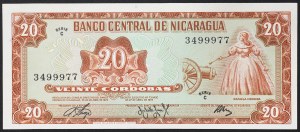 Nikaragua, Republika (od 1838), 20 Cordobas 1972