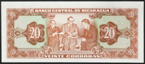 Nicaragua, Republic (1838-date), 20 Cordobas 1972