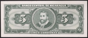 Nicaragua, Repubblica (1838-data), 5 Cordobas 1968