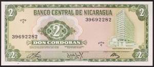 Nicaragua, République (1838-date), 2 Cordobas 1972