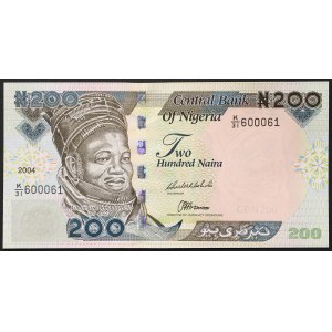 Nigéria, Federálna republika (1960-dátum), 200 naier 2004