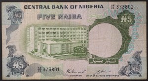 Nigeria, Repubblica Federale (1960-data), 5 Naira 1988