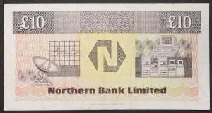 Irlande du Nord, République (1921-date), 10 livres 24/08/1988