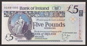 Nordirland, Republik (1921-datum), 5 Pfund 05/09/2000