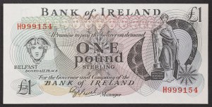 Irlandia Północna, Republika (od 1921 r.), 1 funt 1980/89