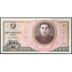 North Korea, Democratic People's Republic (1948-date), 100 Won 1978
