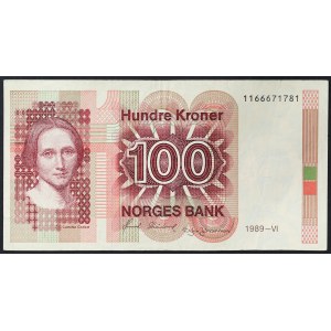 Norvège, Royaume, Olav V (1957-1991), 100 couronnes 1989