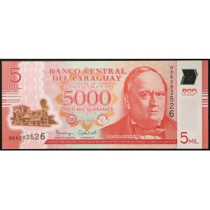 Paraguay, République, 5.000 Guaranies 2016