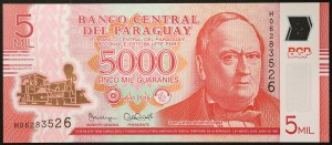 Paraguay, République, 5.000 Guaranies 2016