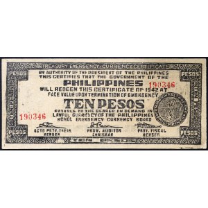 Philippines, 10 Pesos 1942