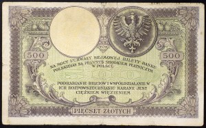 Pologne, République (1916-1939), 500 zlotych 28/02/1919 (1924)