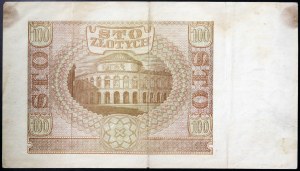 Pologne, Occupation allemande (1939-1944), 100 Zlotych 01/03/1940
