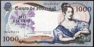 Portugalsko, Republika (1910-dátum), 1 000 Escudos 19/05/1967