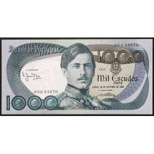 Portugal, République (1910-date), 1.000 Escudos 26/10/1982