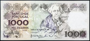 Portugal, Republic (1910-date), 1.000 Escudos 1992