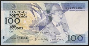 Portugal, Republic (1910-date), 100 Escudos 24/11/1988