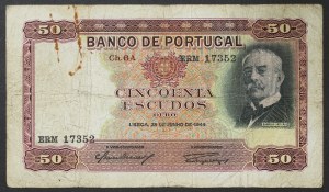 Portugalia, Republika (1910-data), 50 Escudos 28/06/1949